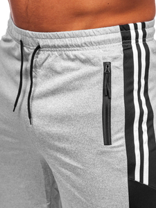 Sive muške kratke trenirke Bolf 68006