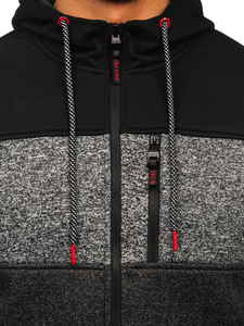 Muška lagana jakna s kapuljačom Antracit Bolf TC1206