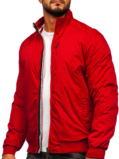 Jakna muška prijelazna crvena Bolf 1907