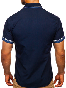 Košulja muška kratkih rukava tamnoplava Bolf 2911-1