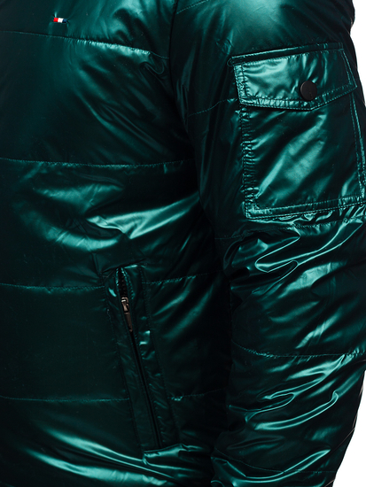 Zelena prošivena sportska prijelazna jakna muška  Bolf 2143