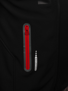 Crveno-crni muški softshell kaput Bolf HH023