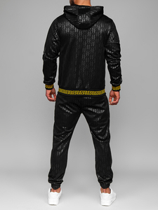 Crna muška trenirka s kapuljačom Bolf 3A161