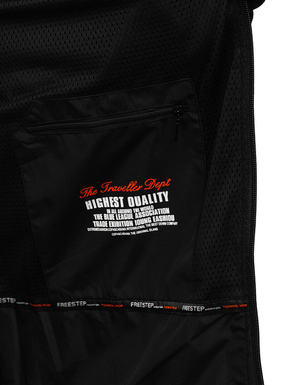 Crno-narančasta muška prijelazna jakna softshell Bolf WX088A