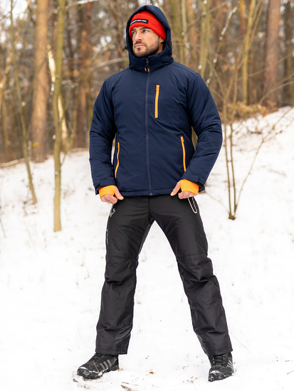 Tamnoplava jakna muška zimska sportska Bolf HH011