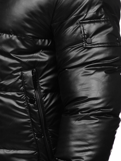 Crna prošivena jakna zimska muška sportska Bolf EX2125