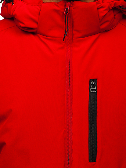 Crvena jakna muška zimska sportska Bolf HH011