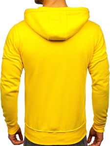 Dukserica muška s printom na zip žuta Bolf 2008