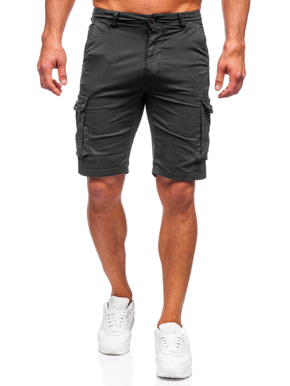 Crne šorc cargo muške hlače Bolf XX160086