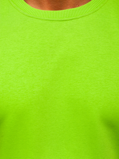 Dukserica muška bez kapuljače svijetlozelena Bolf 171715