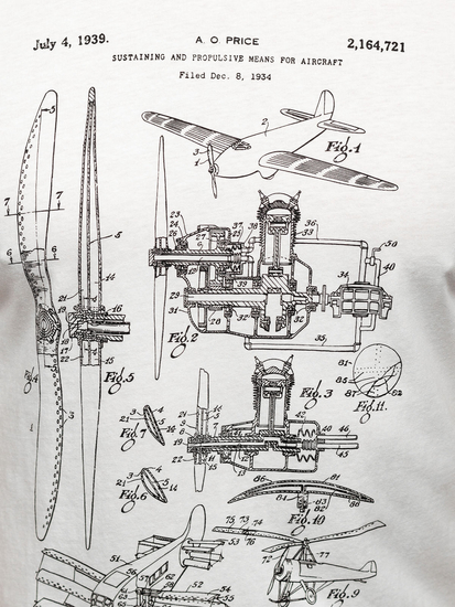 Muška pamučna majica s printom Bijela Bolf MPO3538