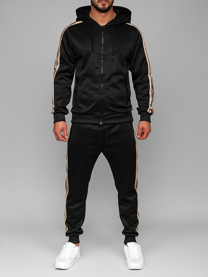 Crna muška trenirka s kapuljačom Bolf 3A167