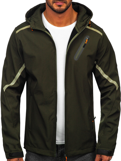 Muška kaki prijelazna softshell jakna Bolf HSS037