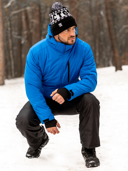 Plava jakna muška zimska sportska Bolf HH011