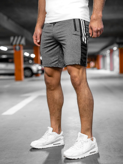 Grafitne muške kratke trenirke Bolf 68006A