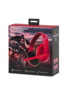 Crne žičane naglavne slušalice s mikrofonom V1