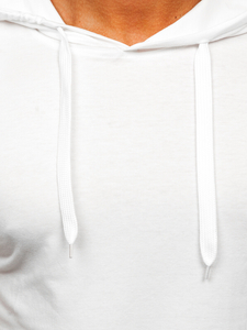 Bijela muška obična majica s kapuljačom Bolf 8T89