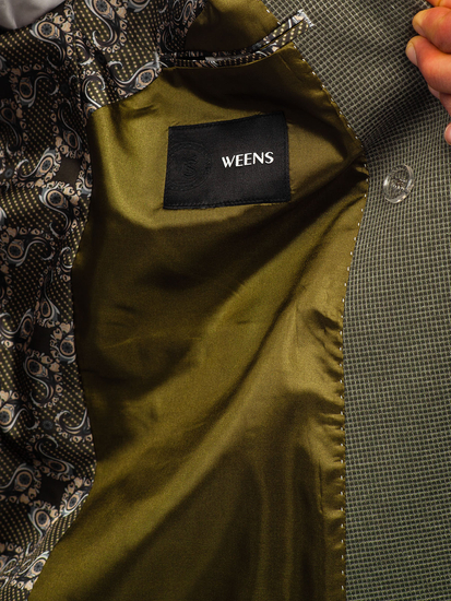 Zeleni dvoredni elegantni muški sako Bolf 005