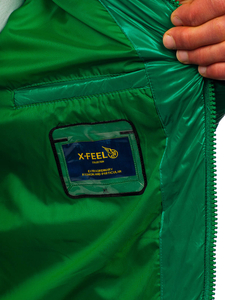 Zelena prošivena muška zimska jakna Bolf 9981