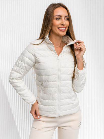 Bež prošivena jakna ženska prijelazna Bolf 1141