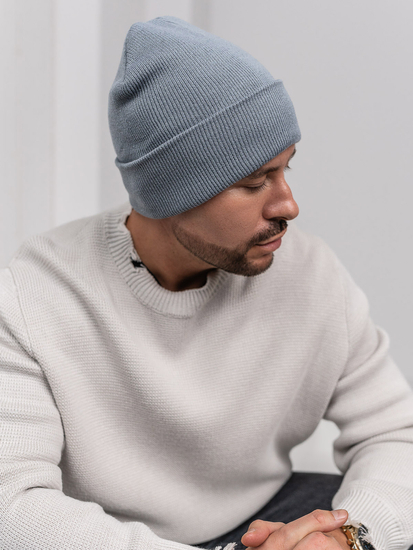 Siva zimska izolirana muška kapa YW09004M