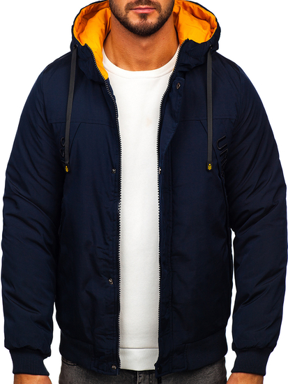 Tamnoplava jakna muška zimska Bolf 27M8100