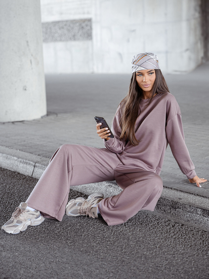 Ženski dvodijelni trenirke komplet cappuccino Bolf 821111