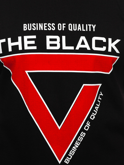 Crna majica tank top s printom Bolf 14816