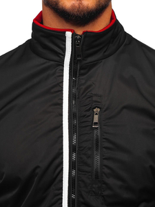Jakna muška prijelazna crna Bolf K01