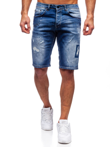 Tamnoplave od trapera kratke hlače muške Bolf R3007