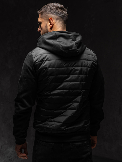 Crna prijelazna muška jakna Bolf KS2232A1