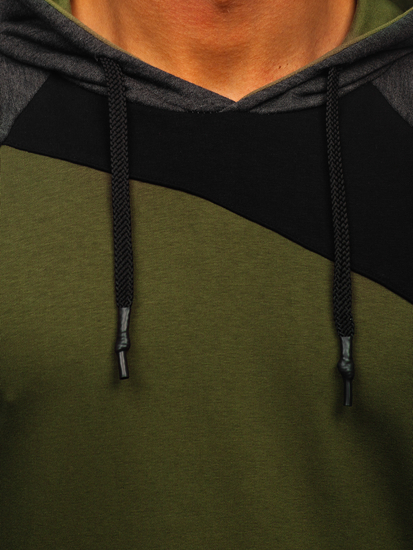 Khaki bluza męska z kapturem Bolf BF-28S