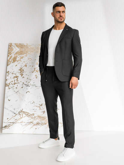 Crno muško odijelo Bolf 01