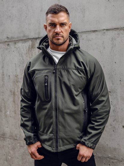 Muška lagana softshell jakna Khaki Bolf T019A