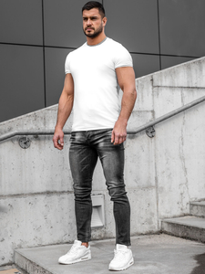 Crne traperice muške regular fit Bolf MP019N