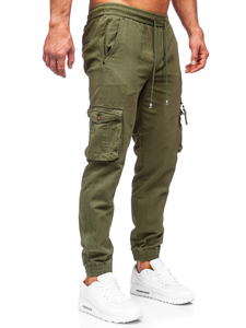 Kaki jogger hlače cargo muške Bolf MP0181MV