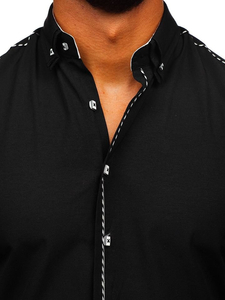 Košulja muška elegantna dugih rukava crna Bolf 6920