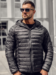 Crna prošivena prijelazna muška jakna Bolf 58M13021A