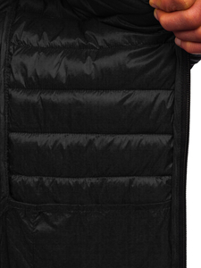 Crna prošivena prijelazna jakna muška Bolf 13021