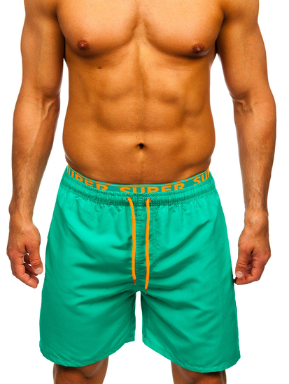 Tamnozelene kratke muške kupaće hlače Bolf HN122