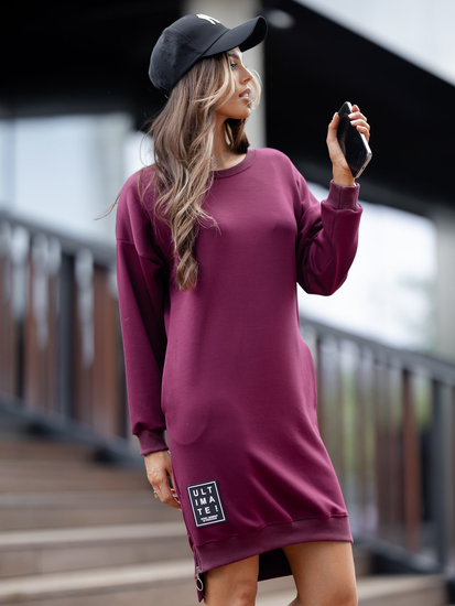 Ženska sportska haljina bordo Bolf 524