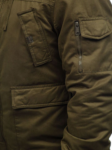 Zelena debela jakna zimska muška pamučna Bolf 1890