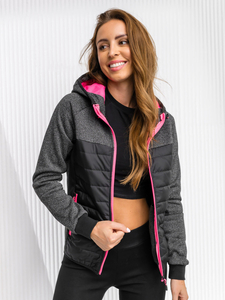 Ženska prijelazna majica-jakna crna Bolf KSW4002A1