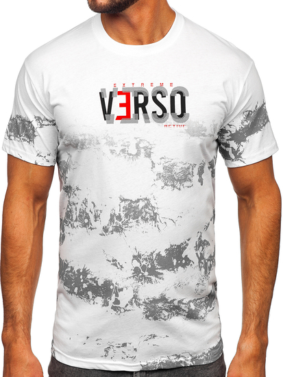 Bijela muška pamučna majica Bolf 14723