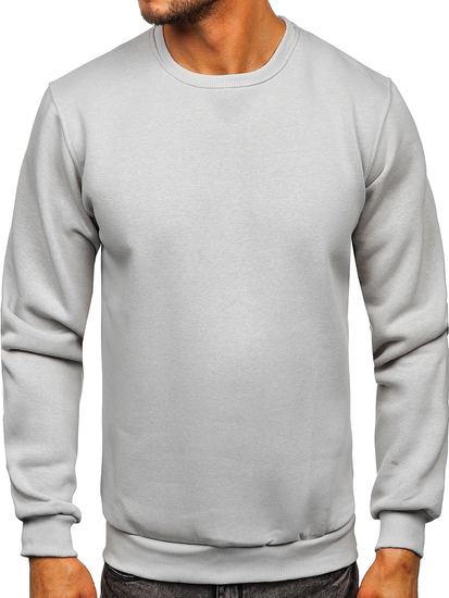 Siva muška dukserica bez kapuljače Bolf 2001