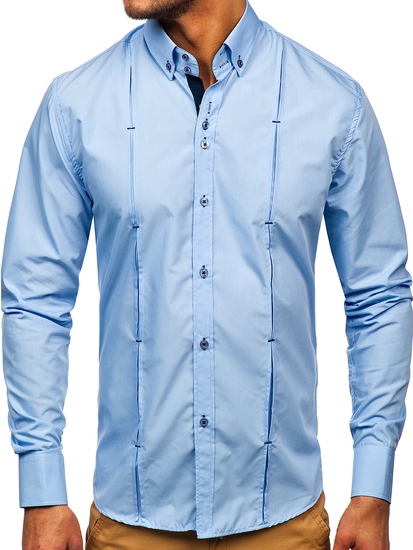 Svijetloplava košulja muška dugih rukava Bolf 20725