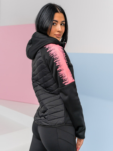 Ženska prijelazna majica-jakna s kapuljačom crna Bolf KSW4007