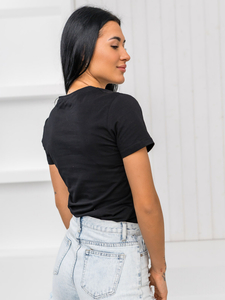 Ženska majica s printom Crna Bolf 96T625