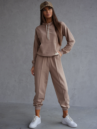Ženski dvodijelni trenirke komplet cappuccino Bolf 82162