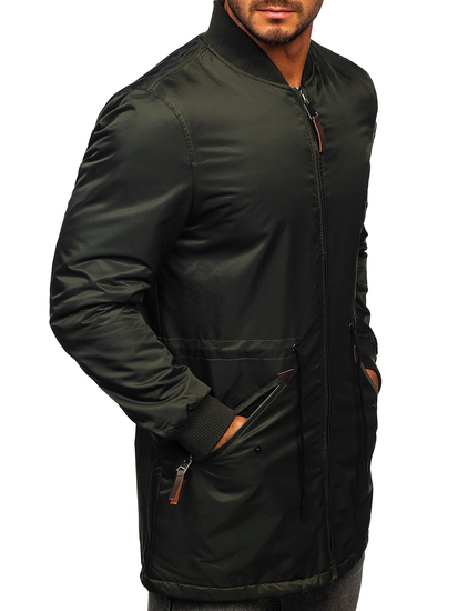 Zelena jakna muška prijelazna parka Bolf JK363